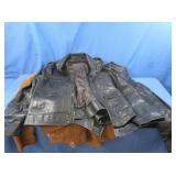 Mens Leather Jackets-2 Black, 1 Brown-Lg