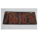 1919 PA License Plate