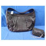 Coach NWT Pleated Brown Leather Hobo Bag