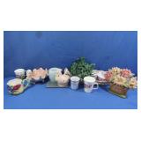 Ceramic Vases, Cups, Plant Holders