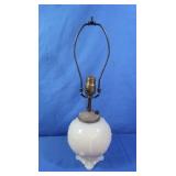 Vintage Reverse Painted Glass Lamp(needs cord)