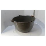 Antique Granite Ware Bucket w/Handle 21" round,