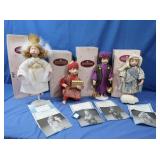 4 Ashton Drake Dolls-2 Wisemen, Shepherd Boy,