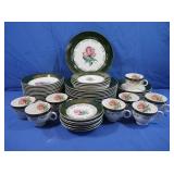 Vintage 50 pc Taylor Smith Pink Rose China