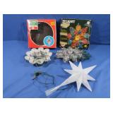 3 Tree Toppers-Flower (in wrong box), Star, 1