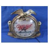 Vintage Miller High Life Electric Clock-plastic