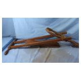 Antique Folding Boot Pull-Wood