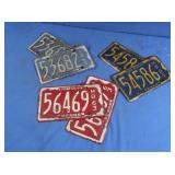 Vintage PA Motorbike Plates 61, 62, 63