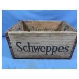 Schweppes Wooden Crate 16x11x18"