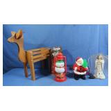 Santa & Angel Lights, Reindeer Decor