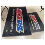 2 Amsoil Mats, Rubber 23x35", Carpet 58x35"