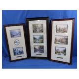 3 Framed Thomas Kinkade Accent Prints