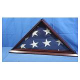 Memorial American Flag in Shadow Box