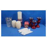 Flameless Candles, Wax Tapers, Mercury Glass