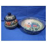 Unikat Handmade Polish Pottery Pieces w/Designer