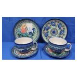 Unikat Handmade Polish Pottery Pieces Stamped