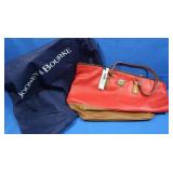 NWT Dooney & Bourke Red/Saddle O-Ring Shopper Bag