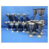 Vintage Small Pewter Goblets