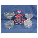 Libbey RWB Striped Tumblers, LE Smith Moon &