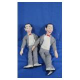 2 Vintage Pee Wee Herman Pull String Dolls