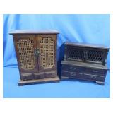 2 Wooden Jewelry Boxes