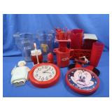 Vintage Plastic Kitchenware, Glass Coke Pitcher &