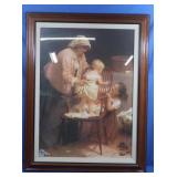 Vintage Framed John Morgan Print 28.5x36.5"