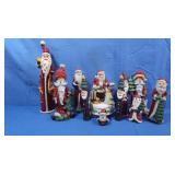 3 Ceramic Lighted Houses-2 Santas Workbench