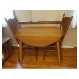 42" Round x30"H Drop Leaf Table (27" w/leaves