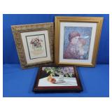 3 Artwork-Edna Hibel "Eileen w/Amy", Sandy Clouth