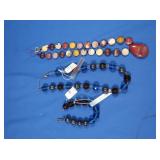 Hematite Blue & Brown Stone Bracelet & Necklace,