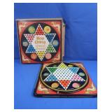 Vintage Chinese Checkers Game w/Marbles