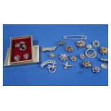 Vintage Costume Jewelry-Pins