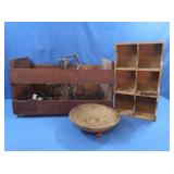 Primitive Home Decor incl. Antique Butter Bowl