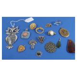 Vintage Costume Jewelry Pendants