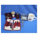 Vintage Shaving Brush, Razor & more