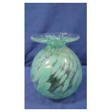 Hand Blown Art Glass Vase