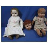 Composition Baby Dolls (some in rough shape)