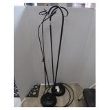 3 Black Metal Chime/Lantern Stands