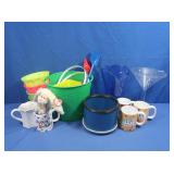 Plastic Toy Buckets, Plastic Containers, Mugs