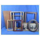 Lg Lot Empty Frames & 1 w/Horses