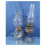 2 Vintage Oil Lamps