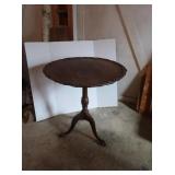 Antique Pie Crust Side Table 29" round top, 29"H