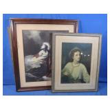 2 Religious Artwork w/Frames