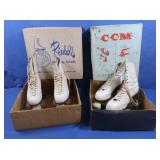 2 pr Vintage Roller Skates