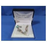 NIB Sterling Bracelet w/Charms-approx 30 gr TW