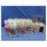 Vintage Drink Glasses, NIB Award Glasses & more