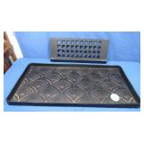 NIB Rubber Boot Mat-Fans Desing 31x16"