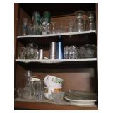 Contents of Cabinet-Dishes, Drinkware