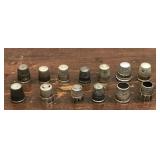 Thimbles - Lot of 13 *possible sterling??